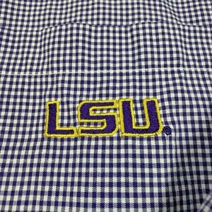 LSU Men's Long Sleeve Button Down *  Campus Specialties * Embroidered LSU Logo